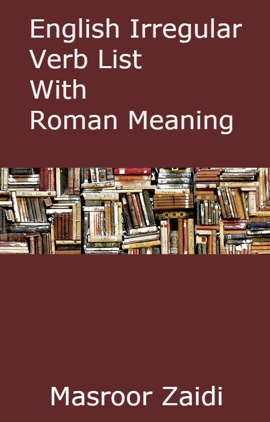 Cover of Irregular Verb List with Roman Meaning