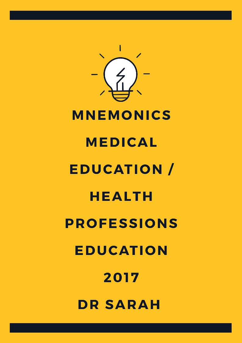Cover of Mnemonics of Medical Education / Health Professions Education
