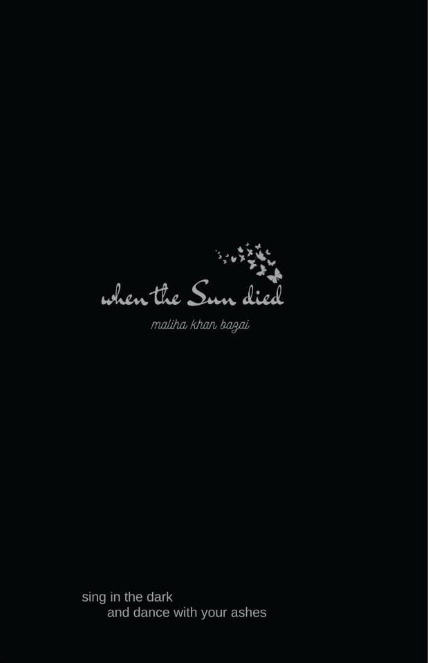 Cover of when the Sun died - Poems Book About Emotions 